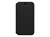 OtterBox Strada Series Via - Flip cover for cell phone - polyurethane, polycarbonate, synthetic rubber - black night - for Apple iPhone 11