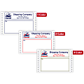 Custom Printed Pinfed Continuous-Feed Dot Matrix Color Labels, 3-7/8" x 5-1/4" Rectangle, Box Of 500 Labels