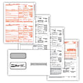 ComplyRight 1099-MISC Tax Forms Set, 4-Part, 2-Up, Copies A/B/C, Laser, 8-1/2" x 11", Pack Of 100 Forms And Envelopes