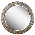 Kenroy Home Wall Mirror, Bracelet, 35"H x 35"W x 1"D, Silver/Gold