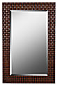 Kenroy Home Wall Mirror, Interlace, 42"H x 28"W x 3"D, Brown
