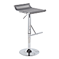 LumiSource Mirage Ale Contemporary Adjustable Bar Stool, Chrome/Silver 1 thumbnail image