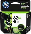 HP 62XL Black High-Yield Ink Cartridge, C2P05AN 1 thumbnail image