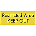 Custom Create Your Own Engraved Plastic Wall Sign & Name Plate, Square Or Round Corner, 3" x 8" 1 thumbnail image