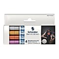 Schneider Paint-It 010 Metallic Markers, 0.8 mm Fine Tip, Assorted Ink Colors, Set 1, Pack of 4 Markers 1 thumbnail image
