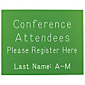 Custom Create Your Own Engraved Plastic Wall Sign & Name Plate, Square Or Round Corner, 6" x 8" 1 thumbnail image
