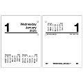 2025 AT-A-GLANCE® Daily Loose-Leaf Desk Calendar Refill, 3" x 3-3/4", White, January To December 1 thumbnail image