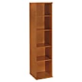Bush Business Furniture Components 5 Shelf Bookcase, 18"W, Natural Cherry, Premium Installation