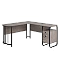 Sauder® Station House 60”W L-Shaped Home Office Computer Desk, Weathered Wood 1 thumbnail image