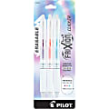 Pilot FriXion Clicker Aura Retractable Erasable Gel Ink Pens, Fine Point, 0.7mm, White Barrel, Assorted Ink, Pack of 3 Pens 1 thumbnail image