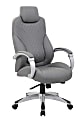 Boss Office Products Hinged Arm Ergonomic High-Back Chair, Gray 1 thumbnail image