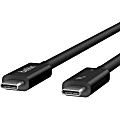 Belkin 6.6 ft Thunderbolt USB-C to USB-C Cable - 24 pin to 24 pin - 100W PD - Black - 6.56 ft Thunderbolt 4 Data Transfer Cable  - INZ002BT2MBK 1 thumbnail image