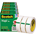 Scotch® Magic™ Tape, 1" x 216', Matte Clear, Pack Of 12 Rolls 1 thumbnail image