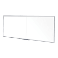 Ghent Non-Magnetic Dry-Erase Whiteboard, 48" x 144", Aluminum Frame With Silver Finish