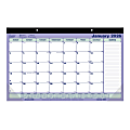 2026 Brownline® Monthly Desk Pad Calendar, 17-3/4" x 10-7/8", Blue/White, January To December, C181700 1 thumbnail image