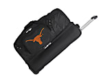 Denco Sports Luggage Rolling Drop-Bottom Duffel Bag, Black