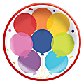 Amscan Celebration Birthday Balloon Paper Plates, 6-3/4", Pack Of 8 Plates 1 thumbnail image