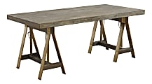 Coast to Coast Adjustable Dining Table/63"W Writing Desk, Biscayne Weathered 1 thumbnail image