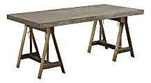 Coast to Coast Adjustable Dining Table/63"W Writing Desk, Biscayne Weathered