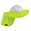 Ergodyne Chill-Its® 6660 Hard Hat Brim With Shade, Lime