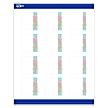 Avery® Printable Cards With Sure Feed® Technology, 2" x 2", Matte White With Watercolor/Gold Leaf Design, Pack Of 120 1 thumbnail image