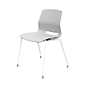 KFI Studios Imme Stack Chair, Light Gray/White