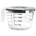 Oster Coolidge 4-Cup Glass Measuring Cup With Snap On Lid, 32 Oz, Clear 1 thumbnail image