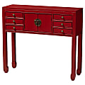 Baxton Studio Efe Console Table, Red