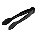 Cambro Camwear® Flat-Grip Tongs, 6", Black 1 thumbnail image