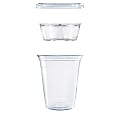 Dart® PET Cups With Single-Compartment Insert, 12 Oz, Clear, Pack Of 500 Cups 1 thumbnail image
