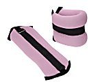 Mind Reader 2 Lb Neoprene Adjustable Weights, Pink, Set Of 2 Weights 1 thumbnail image