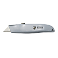 Boardwalk Straight-Edge Retractable Metal Utility Knife, Gray 1 thumbnail image