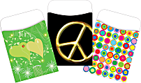 Barker Creek Peel & Stick Library Pockets, 3-1/2" x 5-1/8", 1960s Flashback, Set Of 90 Pockets 1 thumbnail image