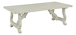 Coast to Coast Orchard Park 54" Wood Cocktail Table, White
