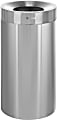 Alpine Commercial Open Top Indoor Trash Can, 27 Gallon, Stainless Steel