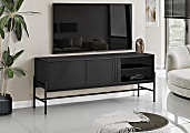 Monarch Specialties Sonny TV Stand For 58" TVs, 23-3/4”H x 59”W x 15-1/2”D, Black