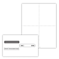 ComplyRight® W-2/1099 Blank Tax Form Set with Envelopes, Recipient Copy Only (No Backer), 4-Up (Box), Pack of 50 1 thumbnail image