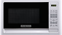 Black+Decker 1.1 Cu Ft Countertop Microwave, White