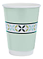 Highmark® Insulated Hot Coffee Cups, 12 Oz, 42% Recycled, Mint Green, Pack Of 50