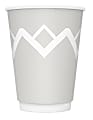 Highmark® Insulated Hot Cups, 12 Oz, 42% Recycled, Gray/White, Pack Of 50 1 thumbnail image
