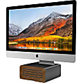 Twelve South HiRise Pro for iMac - Up to 27" Screen Support - 11.5" Height x 11.3" Width - Desktop - Aluminum, Leather, Walnut - Gunmetal