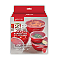 gia'sKITCHEN 8-Piece Set Of Nesting Prep Bowls With Matching Lids, Assorted Colors 1 thumbnail image