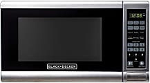 Black+Decker 0.7 Cu Ft Digital Countertop Microwave, Stainless Steel 1 thumbnail image