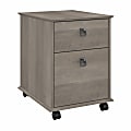 Bush Furniture Homestead Farmhouse 20"D Vertical Mobile File Cabinet, Driftwood Gray, Delivery