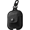 Twelve South AirSnap Carrying Case Apple AirPods - Black - Metal, Full Grain Leather Body - Swivel Clip - 1" Height x 7" Width x 2.8" Depth - 1 Pack