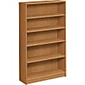 HON® 1870 60"H 5-Shelf (3 Adjustable) Bookcase, Harvest 1 thumbnail image