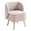 Office Star Abrina Fabric Vanity Accent Chair, Dusty Rose 1 thumbnail image