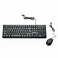 Verbatim Wired Keyboard and Mouse - USB Cable Keyboard - USB Mouse - 1000 dpi - Multimedia Hot Key(s) - 70734 1 thumbnail image