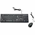 Verbatim Wired Keyboard and Mouse - USB Cable Keyboard - USB Mouse - 1000 dpi - Multimedia Hot Key(s) - 70734 1 thumbnail image