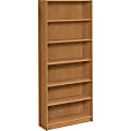 HON® 1870 84"H 6-Shelf Bookcase, Harvest